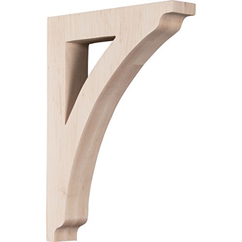 Ekena Millwork BKTW01X08X12THAL 1 34W x 8 12D x 12H Large Thornton Wood Bracket Alder Size 1 34W x 8 12D x 12H Color Alder Model BKTW01X08X12THAL Outdoor Hardware Store