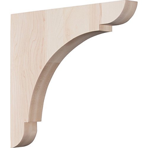 Ekena Millwork BKTW01X12X12OLMA 1 34W x 12D x 12H Extra Large Olympic Wood Bracket Maple Size 1 34W x 12D x 12H Color Maple Model BKTW01X12X12OLMA Outdoor Hardware Store