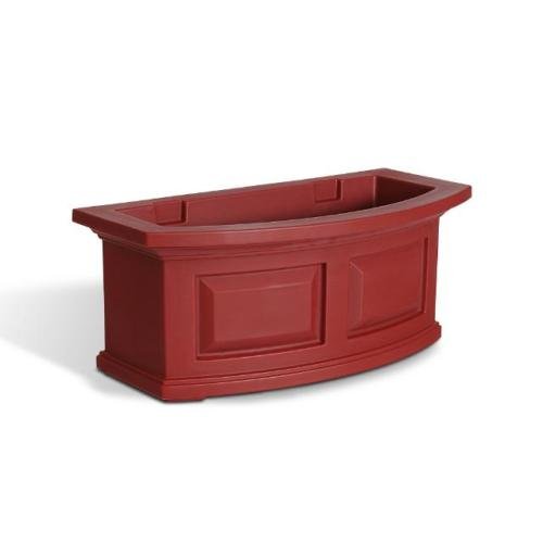 Mayne Nantucket 24 Window Box Combo with Corbel Brackets - Red 2