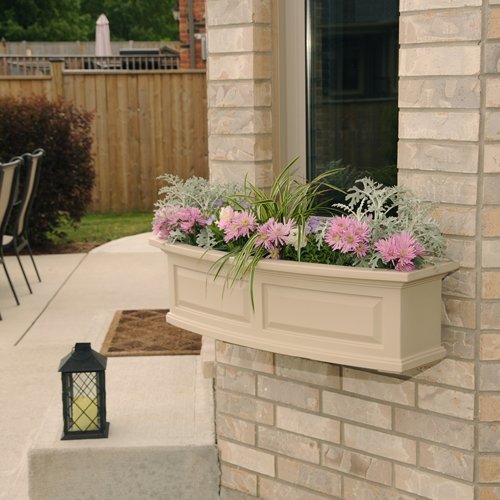 Mayne Nantucket 36 Window Box Combo with Corbel Brackets - Clay 3