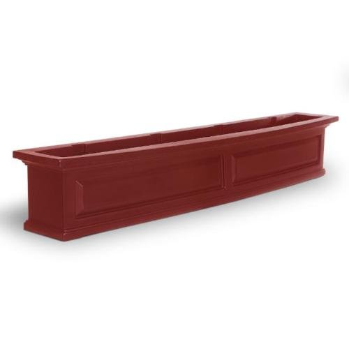 Mayne Nantucket 60 Window Box Combo with Corbel Brackets - Red 5