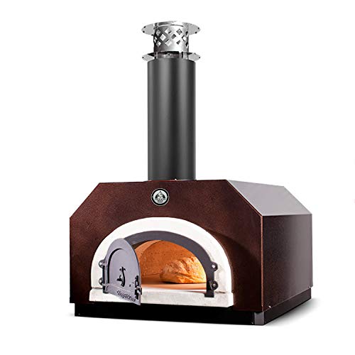 Chicago Brick Oven Wood-Burning Outdoor Pizza Oven CBO-750 Countertop Oven with Copper Vein Hood