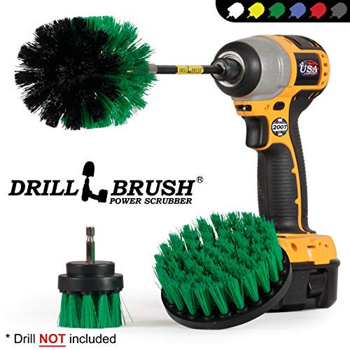 Drill Brush - Household Cleaners - Kitchen - Cleaning Supplies - Scrub Brush - Oven - Stove Top Cleaner - Countertop - Backsplash - Sink - Dish Brush - Pots and Pans - Cast Iron Skillet - Frying Pan