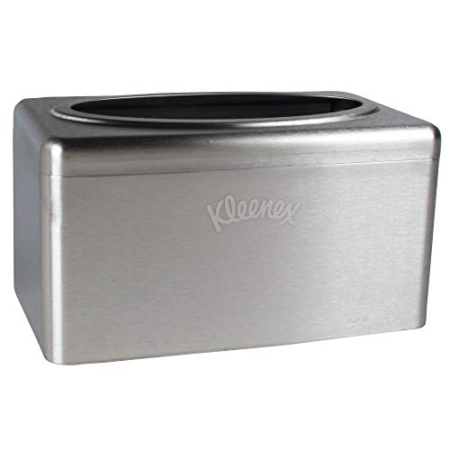 Kleenex Stainless Steel Countertop Box Towel Cover 09924 for Kleenex POP-UP Box Hand Towels 2 per Case
