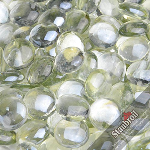 Stanbroil 10-Pound 12 Inch Fire Glass Drops for Fireplace Fire Pit Crystal Ice Luster