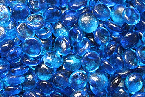 Aqua Blue Fire Beads Fire Glass Firepit Glass 10 Pounds Great for Fire Pit Fireglass or Fireplace Glass