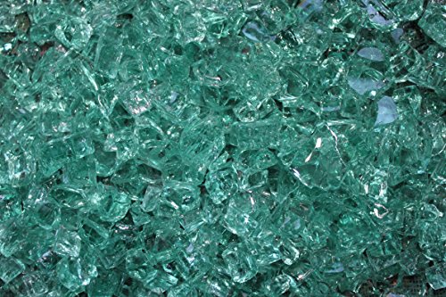 Irish Green Fire Glass 12 Firepit Glass Premium 10 Pound Great for Fire Pit Fireglass or Fireplace Glass