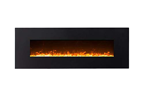 Moda Flame MFE5072CE 72 Skyline Linear Wall Mounted Electric Fireplace - Crystal