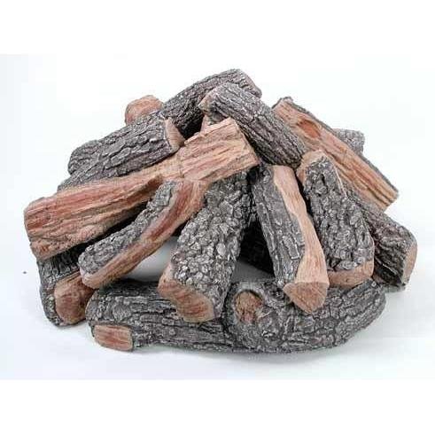 Rasmussen 12 Inch BarkSplit Fire Pit Logs - Round Stack