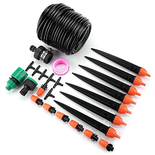 10M Water Irrigation SystemWater Irrigation Kit Plant Watering Kit Automatic Watering Irrigation System Drip Irrigation Kit Automatic Garden Watering System for Watering Flowers and Plants for Patio