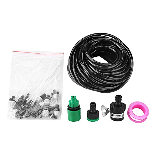 Bicaquu Micro Water Irrigation System Garden Greenhouse Plants Automatic Watering 10M Hose Set Kits