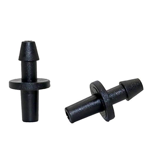 Triangle-Box - 100 Pcs Barbed 35mm Hose Straight Quick Connectors Garden Water Irrigation System Accessories Repair Fittings