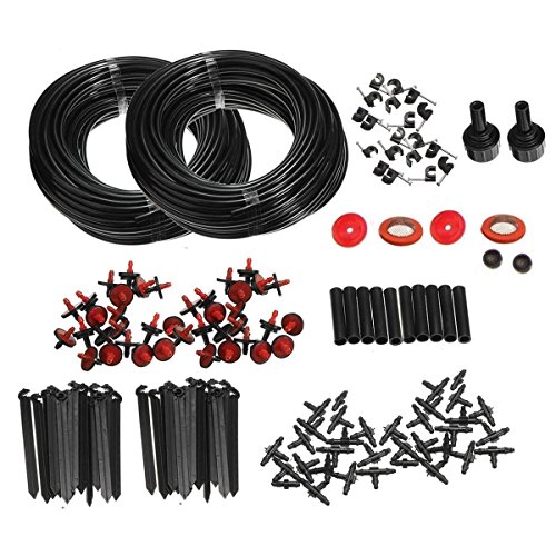 Doitb 46m Hose Micro Drip Irrigation Sprinkler System Kit Garden Greenhouse Landscaping Plant Tubing Watering Drip Kit Accessories