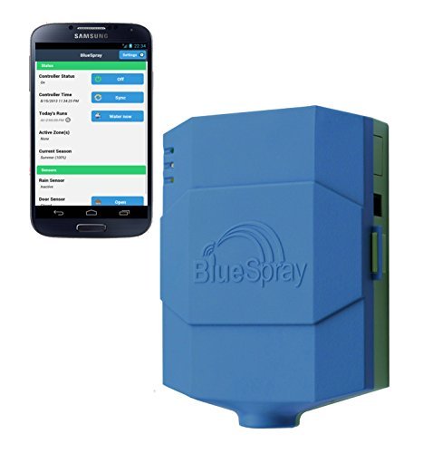 BlueSpray 8  16  24 Zone Smart Wifi Sprinkler Controller Timer Residential or Commercial Watering Irrigation System 16 Zone Wireless Unit by BlueSpray