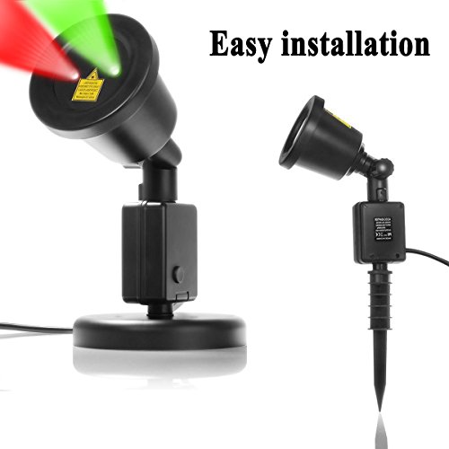 Starry Sky Outdoor Laser Lights 7w Redamp Green 2 In 1 Dynamic Lighting Star Projector Laser Spotlight Light Waterproof