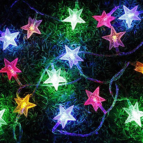 XBLACK New Warm White 10m33ft 100 LED Star Light Fairy String Light for Christmas XMAX Weddings Family Festival School PartyWarm White color
