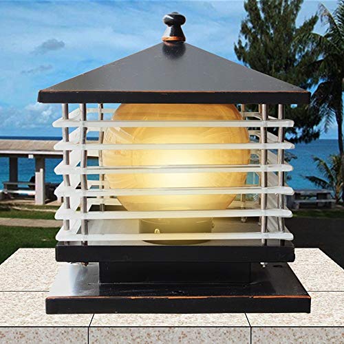 Wall Lantern Wall Sconce Wall Light Crystal Wall Lamp Mirror Front Light Black Square Pathway Lighting Fixture Column Lighting Modern Outdoor Landscape Pillar Lantern External Lighting Garden Wall Co