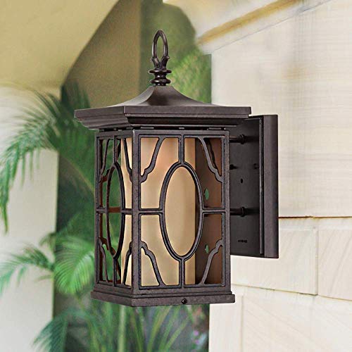 Wall Sconce Wall Light Crystal Wall Lamp Mirror Front Light Outdoor Safety Lighting Anti-Rust Aluminum Glass Wall Lantern Retro Villa External Lighting Sconce Lamp Lighting Vintage Landscape Terrace