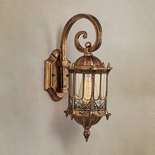 Yppss Outdoor Light Waterproof Wall Lamps Double Head Garden Lamp External Lighting European Antique Die-cast Aluminum Wall Lights Lantern