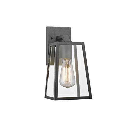 Chloe Lighting Ch822034bk11-od1 Transitional 1 Light Black Outdoor Wall Sconce 11&quot Height