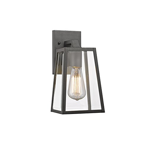 Chloe Lighting Ch822034bk11-od1 Transitional 1 Light Black Outdoor Wall Sconce 11" Height