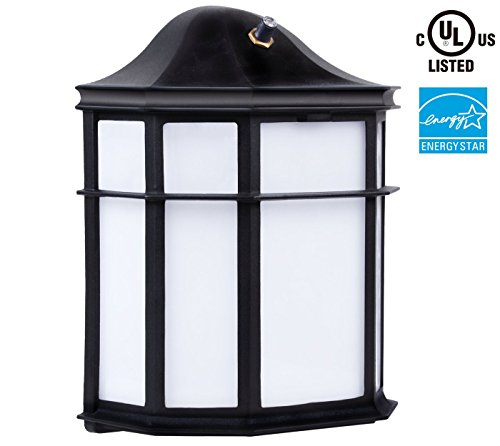 Photocell Dusk to Dawn LED Outdoor Wall Light 23W 120W Equiv Energy Star Vintage Style Security Wall Pack Light 5000K Daylight 1300lm Wet Location Applicable 3 YEARS WARRANTY