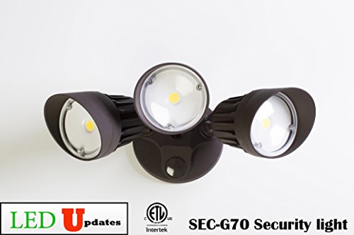 Ledupdates Led Wall Pack Light Outdoor Security Floodlight 30w Etl Listed With 3 Adjustable Spotlight Head 5000k