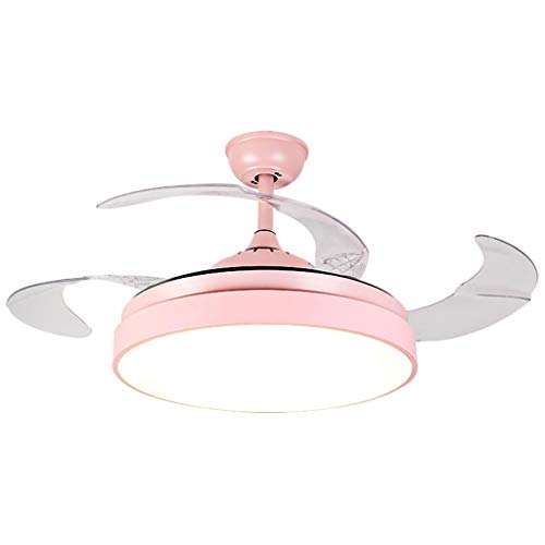Ceiling Lights Creative Fashion Round Ceiling Fan LED Ceiling Light Living Room Dining Room Bedroom Study Invisible Fan Light Flush Bathroom Ceiling Light