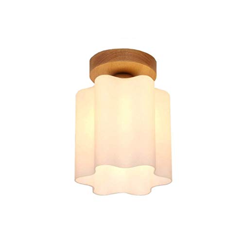 Ceiling Lights Led Ceiling Lamp Aisle Lamp Corridor Lamp Balcony Single Head Pendant Lighting Solid Wood Ceiling Flush Mount Flush Bathroom Ceiling Light Color  A