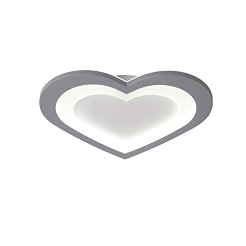 Ceiling Lights Simple Modern Led Ceiling Lamp Heart-shaped Bedroom Lamp Balcony Study Living Room Creative Personality Flush Bathroom Ceiling Light Color  Huang Guang Size  L