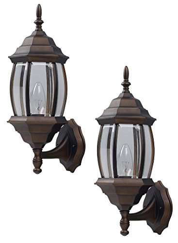 Canarm IOL73TORB Outdoor Lantern Twin Pack Oil Rubbed Bronze