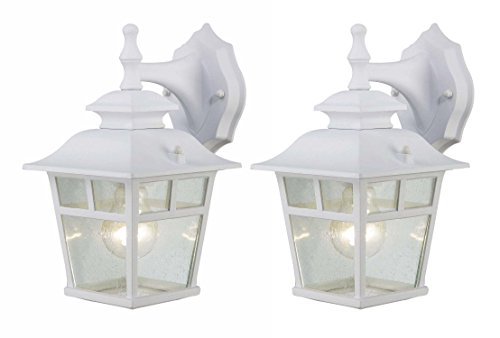 Canarm Iol183twh-c Fieldhouse Outdoor Lantern Twin Pack White