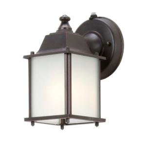 Hampton Bay Oil Rubbed Bronze 1-light Outdoor Dusk-to-dawn Lantern