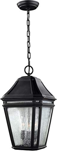 Feiss OL11311BK Londontowne Marine Grade Outdoor Lighting Pendant Lantern Black 3-Light 10W x 17H 180watts