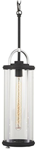 Minka Lavery Outdoor Pendant Lighting 72674-32 Keyser 1-Light 60 Watts Black