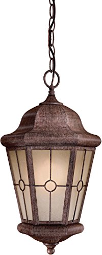 Minka Lavery Outdoor Pendant Lighting 8214-A61-PL Montellero Ceiling Lighting for Patio 26 Watts Fluorescent Rust