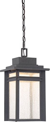 Quoizel BEC1909SBK Beacon Outdoor Pendant Lighting 1-Light LED 22 Watts Stone Black 17 H x 9 W