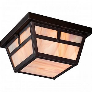 Nuvo Lighting 605676 Tanner Flush 2 Light 60-watt A19 Outdoor Close To Ceiling Porch And Patio Lighting With