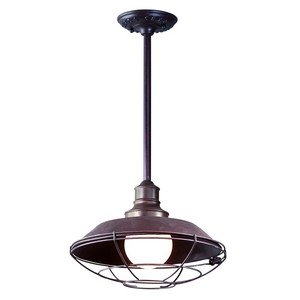 Troy Lighting F9273OR Circa 1910 Dark Sky Outdoor Ceiling Light 100 Total Watts Old Rust