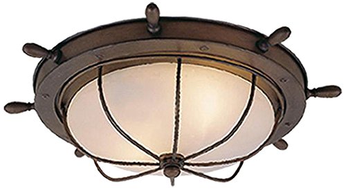 Vaxcel Of25515rc Orleans 15-inch Outdoor Ceiling Light Antique Red Copper