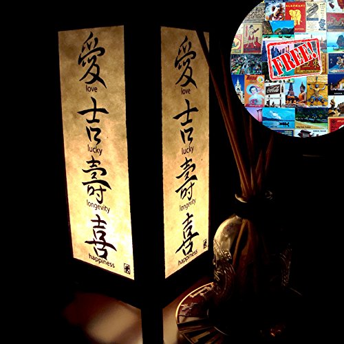 Chinese Greeting Table Lamp Lighting Shades Floor Desk Outdoor Touch Room Bedroom Modern Vintage Handmade Asian Oriental Wood LED Bedside Gift Art Home Garden Christmas Us 2 Pin Plug 104