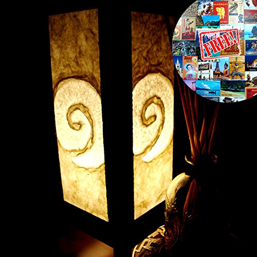 White Spiral Mulberry Paper Table Lamp Lighting Shades Floor Desk Outdoor Touch Room Bedroom Modern Vintage Handmade Asian Oriental Wood Bedside Gift Art Home Garden Christmas Us 2 Pin Plug 663