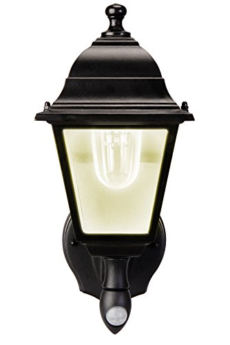 MAXSA Innovations 43319 Black Battery-Powered Motion-Activated LED Wall Sconce