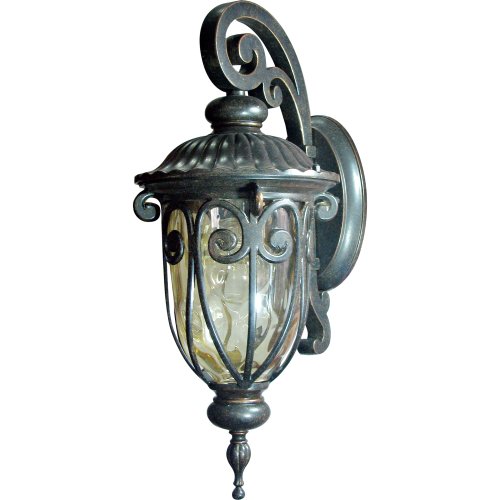 Yosemite Home Decor 519sdiorb Viviana 1-light Wall Sconce With Gold Stone Glass