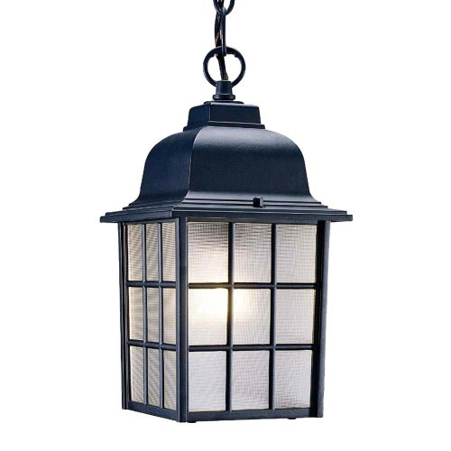 Acclaim 5306bk Nautica Collection 1-light Outdoor Light Fixture Hanging Lantern Matte Black