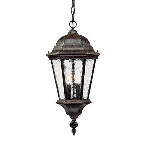 Acclaim 5516bc Telfair Collection 2-light Outdoor Light Fixture Hanging Lantern Black Coral