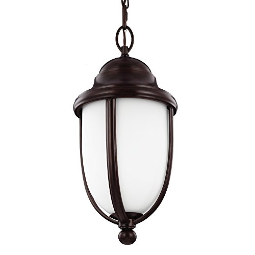 Feiss OL10111HTBZ 1-Light Outdoor Hanging Light Fixture Heritage Bronze Finish