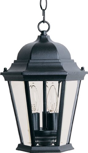 Maxim 1009BK Westlake Cast 3-Light Outdoor Hanging Lantern Black