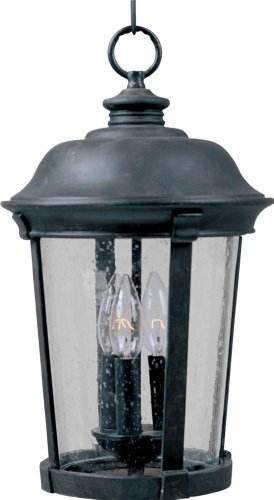 Maxim Lighting 3028CDBZ Dover Cast 3-Light Outdoor Hanging Lantern Bronze