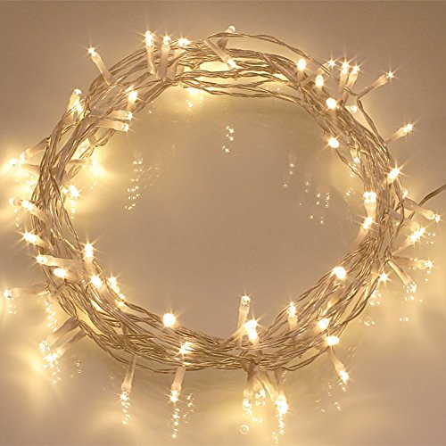 remoteamp Timer 40 Led Outdoor Fairy Lights - 8 Modes Battery Operated String Lights 120 Hours Of Lighting